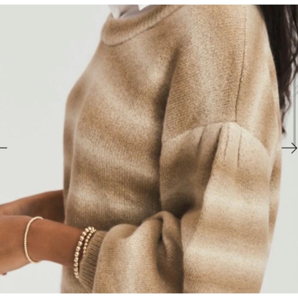 SOMETHING NAVY Neutral‎ Tan Striped Sweater - Picture 3 of 16